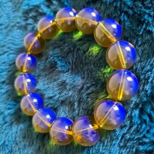 Dominican blue amber Beaded Bracelets